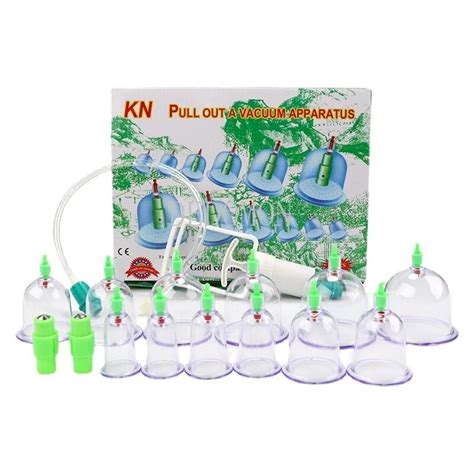 12 Cups Healthy Medical Vacuum Cupping Suction Therapy Device Body Massagercupping Aliexpress