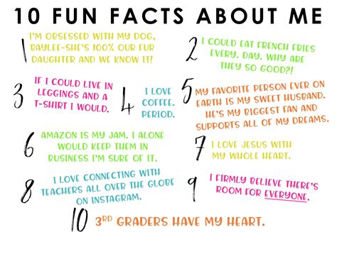 Fun Facts About Me For Work Vlerochrome