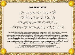 Ditulis dengan menggunakan bahasa arab, latin, dan artinya. Ramadhan : Bacaan Doa Qunut ~ KEHIDUPAN BLOGGER MALAYSIA