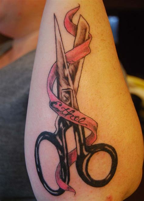 Ribbon Scissors Tattoo By Natetheknife On Deviantart