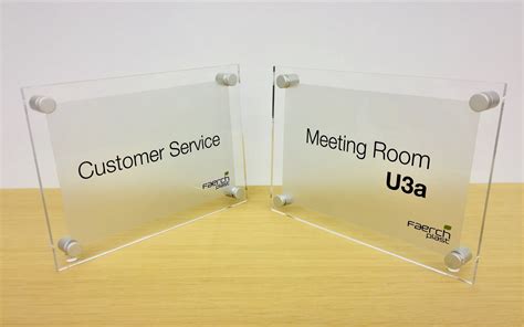 Our exclusive dsign series offers what sign suppliers and designers can't: Perspex Office Door Signs - BuySigns