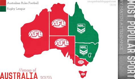 most popular sport in australia by state afl rugby league most popular sports