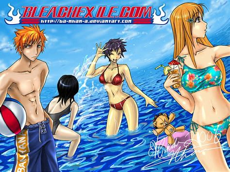 Hd Wallpaper Bleach Ichigo Kurosaki Kon Bleach Orihime Inoue