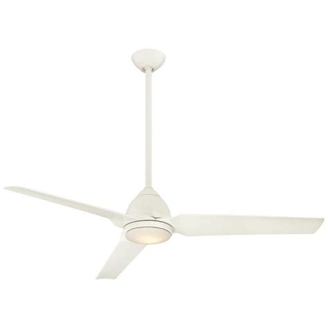 Minka Aire Java Led 54 In White Led Indooroutdoor Ceiling Fan With