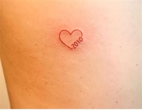Small Minimalistic And Cute Tattoos For Women Red Heart Tattoos