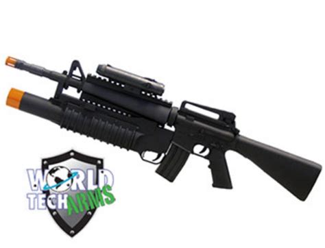74 Off M16a1 M203 Grenade Launcher Airsoft Rifle 1295