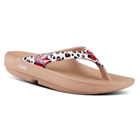 oofos women s oolala sandal leopard floral birkenstock and more