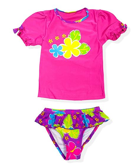 Another Great Find On Zulily Jumpn Splash Pink Hibiscus Rashguard