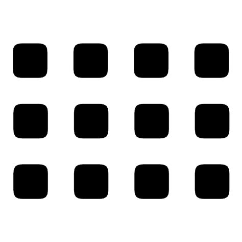 Square Grid 4x3 Fill Vector Svg Icon Svg Repo