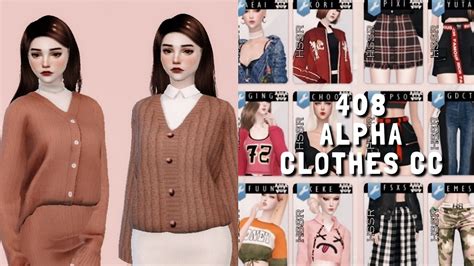 The Sims 4 408 Alpha Female Clothes Cc Cc Links