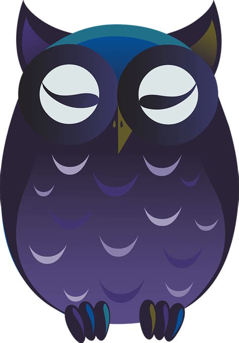 Owl Purple Cartoon · Free Vector Graphic On Pixabay