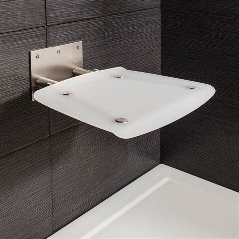 Crosswater Square Wall Mounted Folding Shower Seat At Victorian