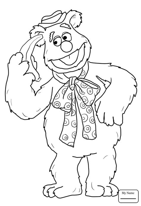 Beaker Muppet Coloring Pages Sketch Coloring Page