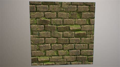 3d Model Pbr Tileable Fantasy Brick Wall Textures