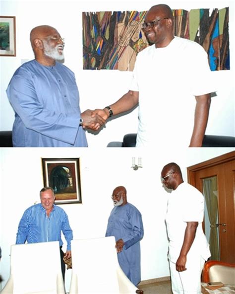 Gov Fayose All Smiles As He Visits Ex Military Head Of State