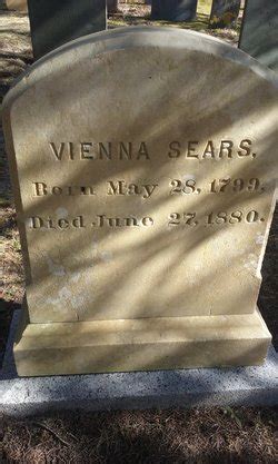 Vienna Sears 1799 1880 Homenaje De Find A Grave