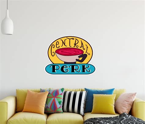 Central Perk 3 Wall Decal Friends Wall Sticker Removable Etsy