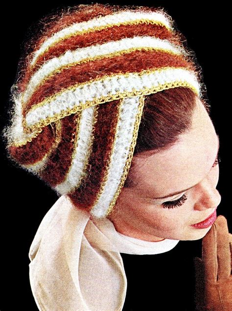Vintage Crochet Pattern Womens Turban Hat Crocheted Etsy