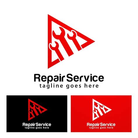 Premium Vector Repair Service Logo Design Template