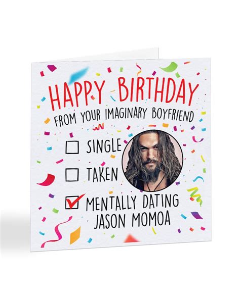 Mentally Dating Jason Momoa Birthday Card Etsy