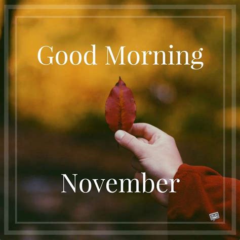 Good Morning November New Month Wishes Hello November Hello April