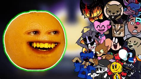 Corrupted Sliced But Everyone Sings It 🎶 Fnf Vs New Annoying Orange