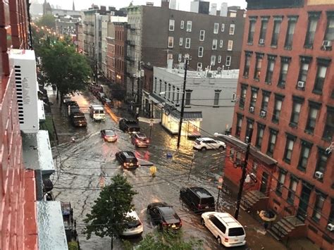 New Photos Hoboken Floods From Second 50 Year Storm In 2 Weeks
