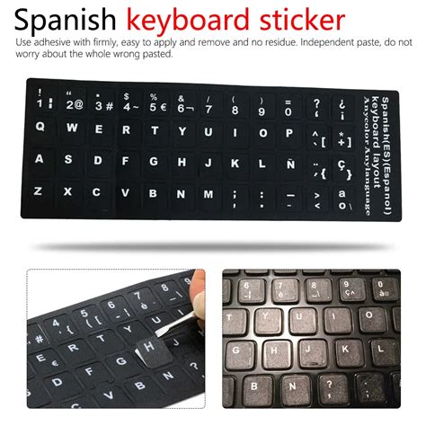 Computer Keyboard Sr Standard Spanish Language Keyboard Stickers