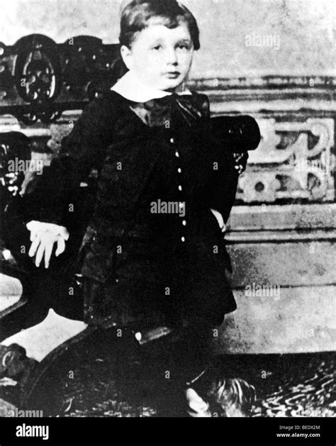 Portrait Of A Young Albert Einstein Stock Photo Alamy