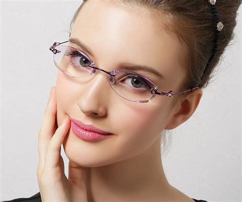 chashma women s eyeglasses tint lenses diamond cutting rimless 8036b artofit