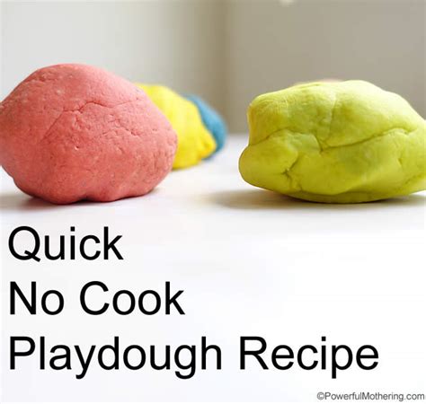 Easy No Cook Playdough Recipe Without Cream Of Tartar