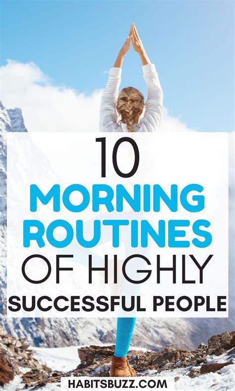 10 Morning Routines Of Highly Successful People Health And Fitness Tips