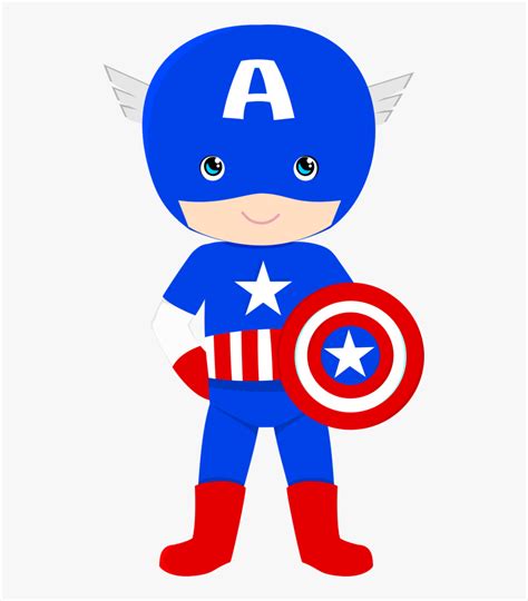 Transparent Baby Superheroes Png Cute Captain America Clipart Png