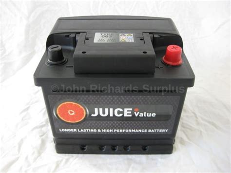Juice 12v 43ah Car Battery Type 063 Collect Only