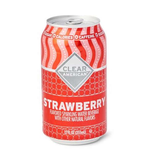 Clear American Strawberry Sparkling Water 12 Fl Oz 12 Count