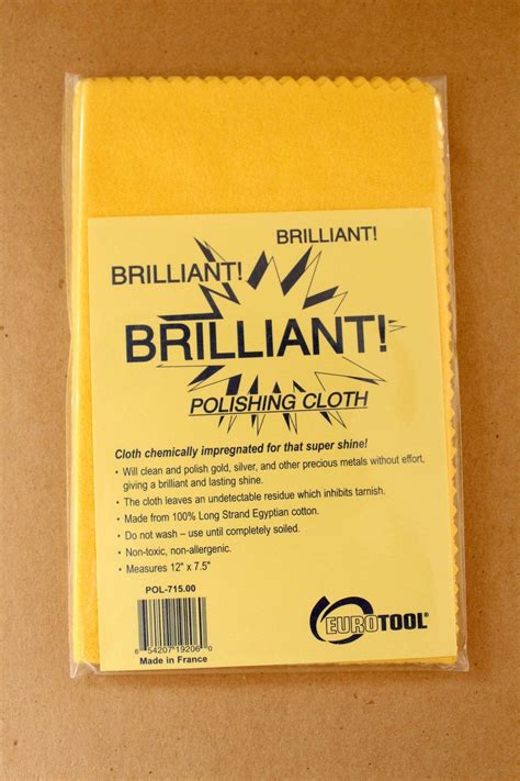 Eurotool Brilliant Polishing Cloth Yellow 12 X 75 Etsy
