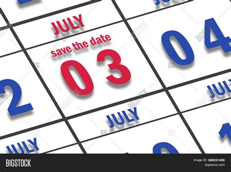 July 3rd Day 3 Month Image And Photo Free Trial Bigstock