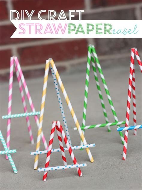 Use Straws To Make Paper Straw Easels Cute To Display Place Cards Or