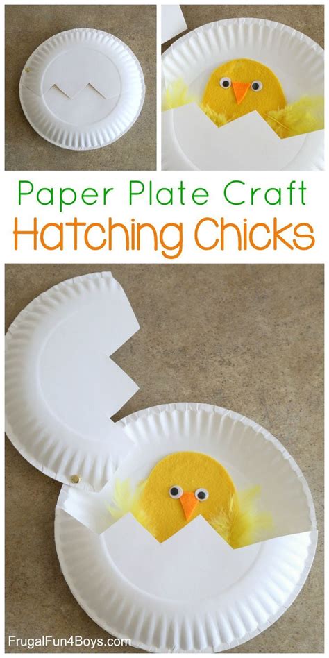 Paper Plate Craft Hatching Chicks Frugal Fun For Boys And Girls