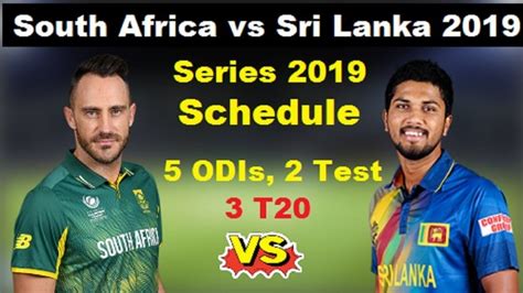 View list of all cricket playing countries latest teams for icc t20 cricket wc 2016. Sri Lanka tour of South Africa 2019 Schedule, Squads | SA ...