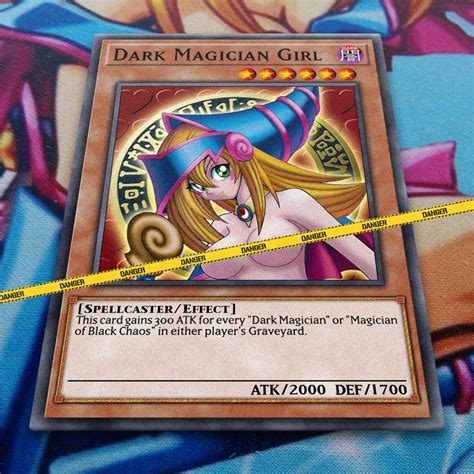 Dark Magician Girl 1 Orica Fanmade Yugioh Card Common Etsy