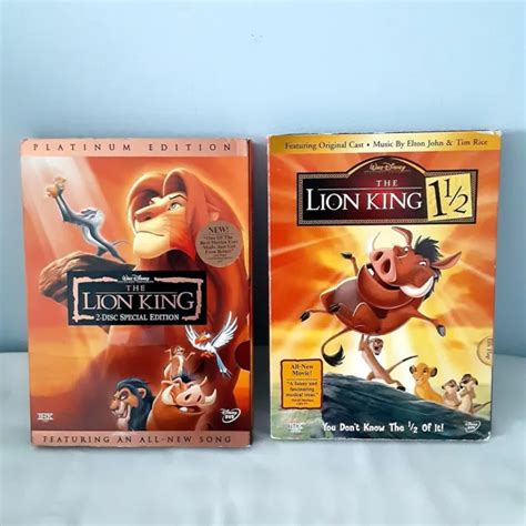 Walt Disney Dvd Lot The Lion King Platinum Edition The Lion King Picclick Uk