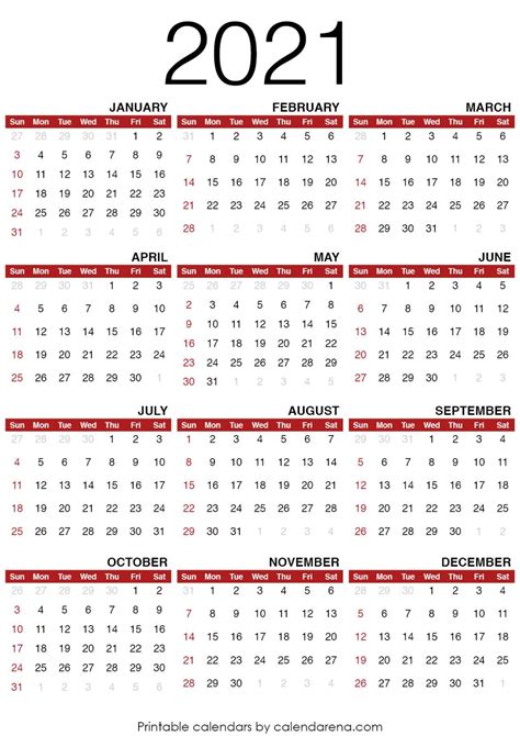 2021 Calendars : blank calendar printable | Free printable calendar, Printable calendar ...
