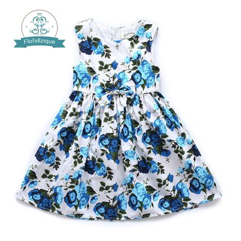 Toddler Girls Dress Summer 2018 Brand Casual Floral Print Bow Wedding