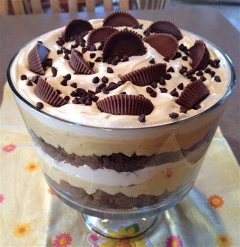 Chocolate Peanut Butter Cup Trifle Dessert Recipe Chefthisup