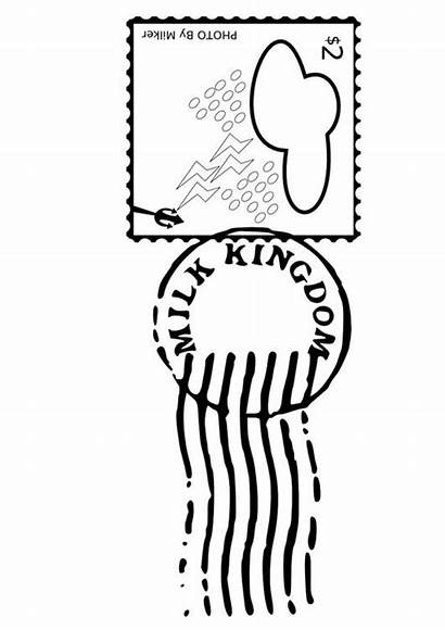 Stamp Coloring Postage Pages Printable Getcolorings