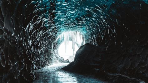 Download Wallpaper 1920x1080 Cave Ice Ice Floe Deepening Full Hd