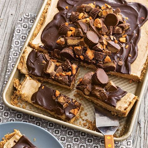 Let cool completely before frosting. Chocolate Peanut Butter Candy Pie - Paula Deen Magazine ...
