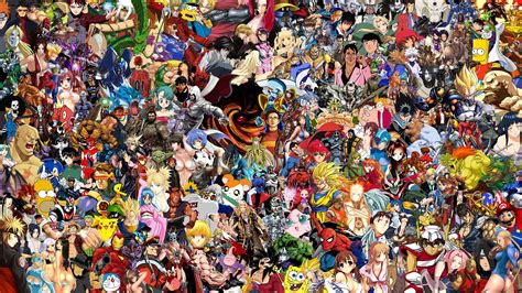 19 Stunning Anime Mashup Art Wallpapers Wallpaper Box