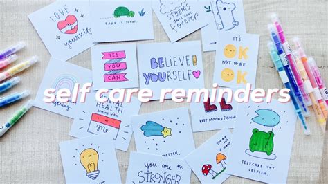 simple self care reminders doodles by sarah andyoumust